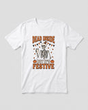 White Dead Inside But It's Festive t-shirt, vintage Halloween front print