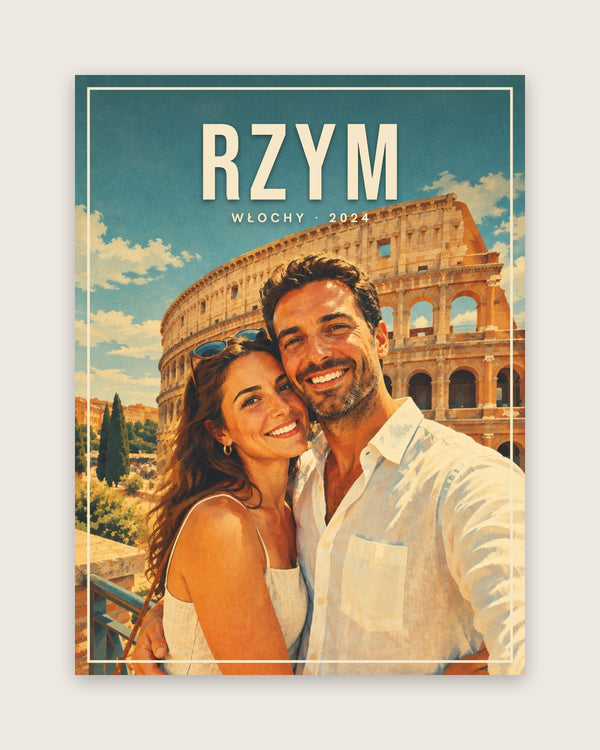 Plakat podróżniczy vintage z Waszego zdjęcia – zdjęcie 6