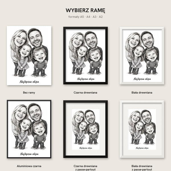 Karykatura z Waszego zdjęcia – plakat – zdjęcie 7