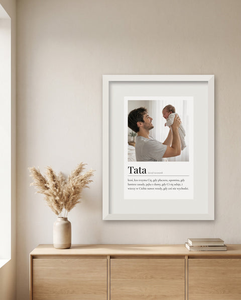 Definicja Taty lub Mamy – plakat ze zdjęciem