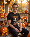 Person wearing the black Dead Inside But It's Festive t-shirt