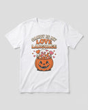 White Candy Is My Love Language t-shirt, vintage Halloween front print