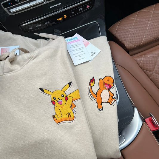 Pokemon Pikachu and Charizard for couples