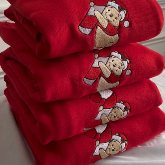 Pooh with Christmas candy