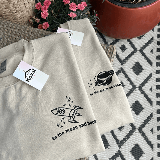 Moon and Rocket dla par - Koval Customs. Polska produkcja, wysoka jakosc, personalizowane