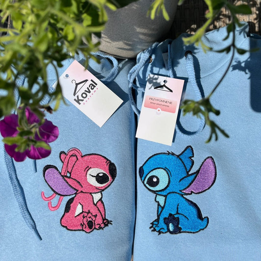 Stitch i Angel dla par - Koval Customs. Polska produkcja, wysoka jakosc, personalizowane