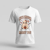 White Cute Enough To Haunt You t-shirt, vintage Halloween front print