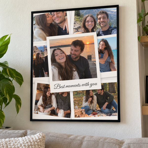 Kolaż polaroidów z Waszą wiadomością – plakat ze zdjęć – zdjęcie 8