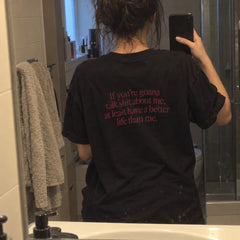 If You're Gonna Talk Shit About Me – Koszulka z Nadrukiem – zdjęcie 9