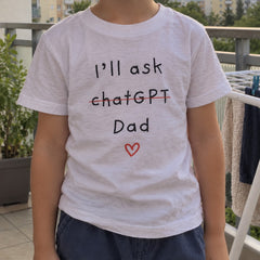 I'll Ask Dad – Koszulka Dziecięca z Nadrukiem – zdjęcie 8
