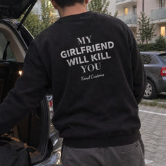 My Girlfriend Will Kill You – Koszulka z Nadrukiem dla Chłopaka – zdjęcie 2