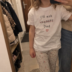 I'll Ask Dad – Koszulka Dziecięca z Nadrukiem – Koval Customs
