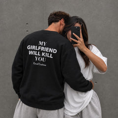 My Girlfriend Will Kill You – Koszulka z Nadrukiem dla Chłopaka – zdjęcie 7