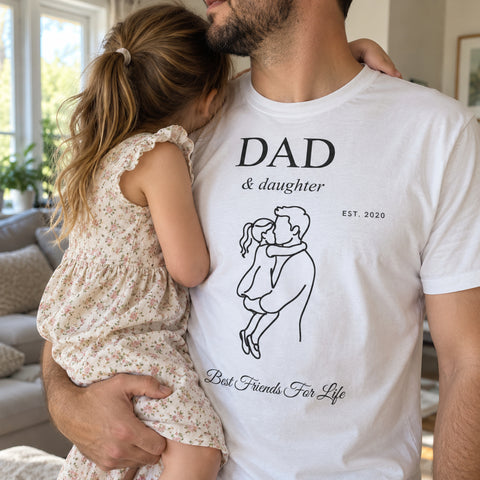 Dad and Daughter Shirt – Matching Custom Print