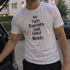 No Rich Parents Just Hard Work – Koszulka z Nadrukiem – zdjęcie 9