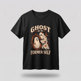 Black Ghost Of My Former Self t-shirt, vintage Halloween front print