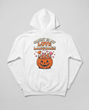 White Candy Is My Love Language hoodie, vintage Halloween back print