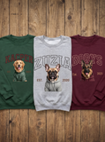 Bluza z nadrukiem pupila ze zdjęcia – psy w kreskówkowym stylu – Koval Customs