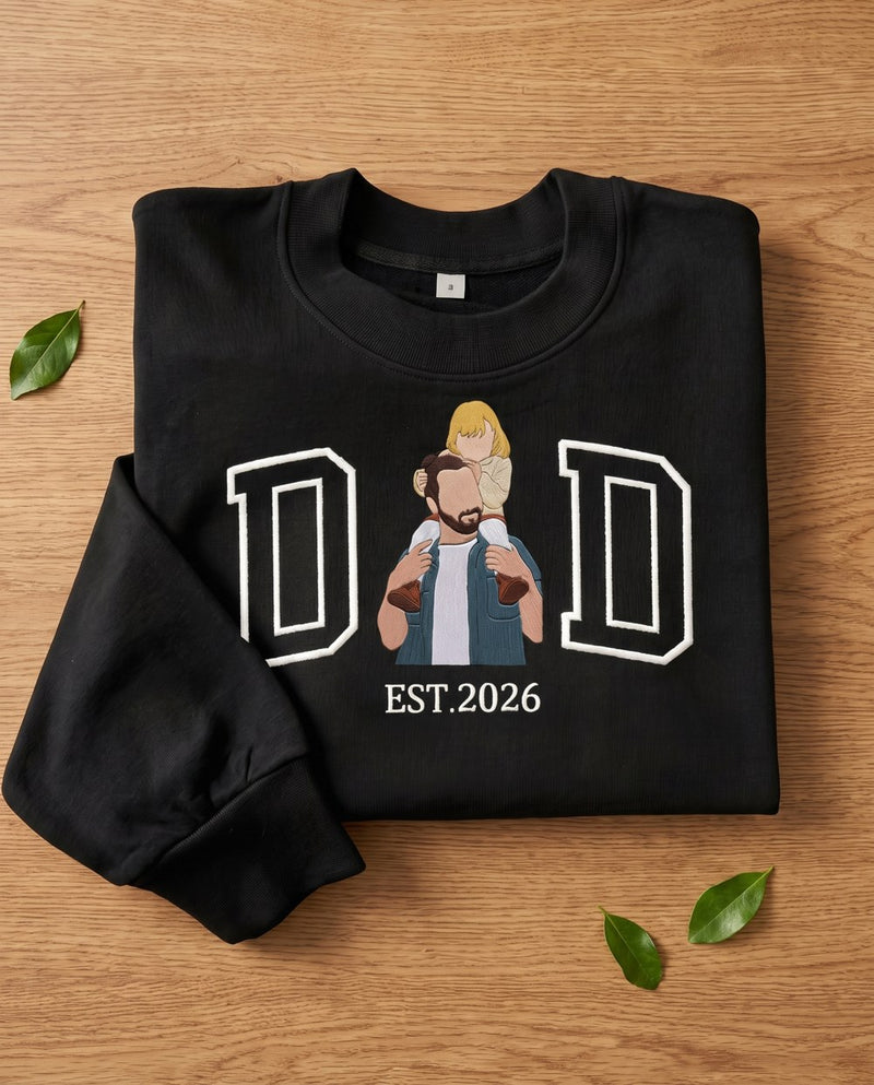 Bluza DAD z nadrukiem portretu taty z córką