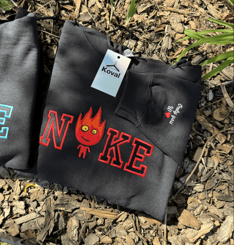 Między Nami Żywiołami – Haftowana Bluza (Ogień i Woda)