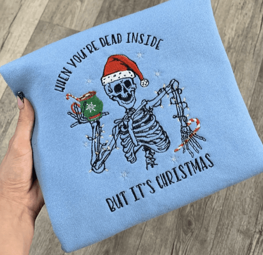 Dead Inside – Haftowana Bluza (Dark Aesthetic) – Koval Customs