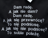 Dam radę, motywacyjna - Haftowana bluza/koszulka - Koval Customs. Polska produkcja, wysoka jakosc, personalizowane