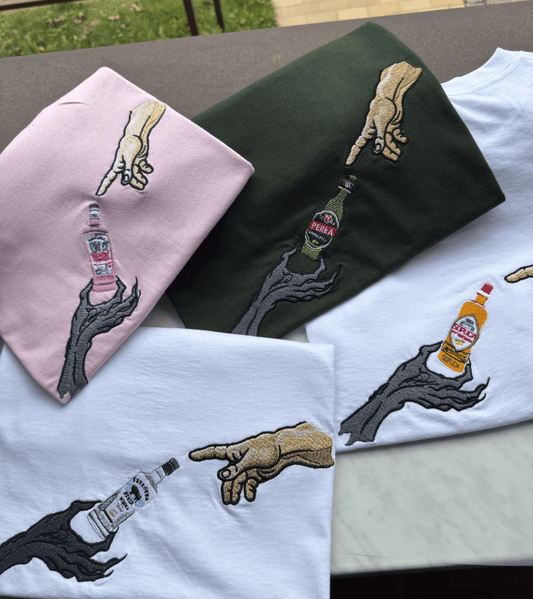 The Creation - Dowolna butelka - Haftowane bluza/koszulka - Koval Customs. Polska produkcja, wysoka jakosc, personalizowane