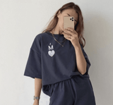 Inicjał z sercem - Haftowana bluza/koszulka - Koval Customs. Polska produkcja, wysoka jakosc, personalizowane