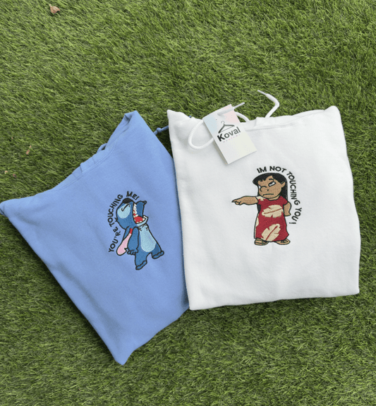 Lilo & Stitch dla par - Haftowana bluza/koszulka - Koval Customs. Polska produkcja, wysoka jakosc, personalizowane