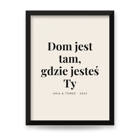 Twój napis na plakacie – cytat, motto albo dedykacja