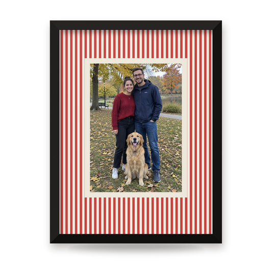 Personalized poster in a black frame – full design