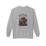 Sport Grey Resting Witch Face crewneck sweatshirt, back print