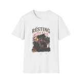 White Resting Witch Face t-shirt, front print