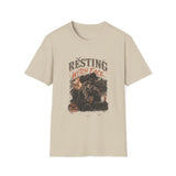 Sand Resting Witch Face t-shirt, front print