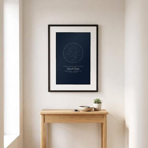 Plakat w ramie z passe-partout