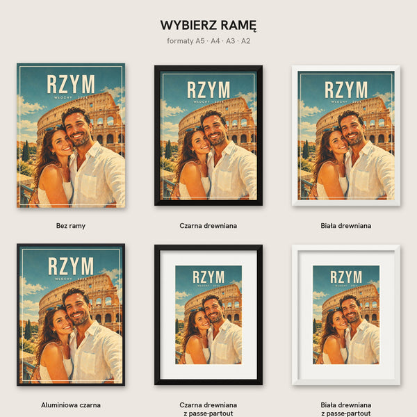 Plakat podróżniczy vintage z Waszego zdjęcia – zdjęcie 7