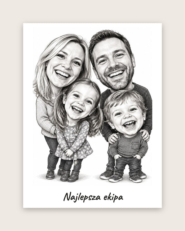 Karykatura z Waszego zdjęcia – plakat – zdjęcie 6