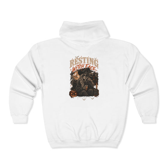 Resting Witch Face Zip Hoodie