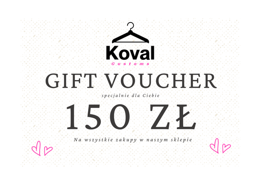 Koval Customs gift certificate