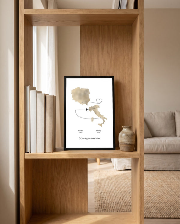 Dwa kraje, jedna historia – plakat z trasą i sercem – zdjęcie 5
