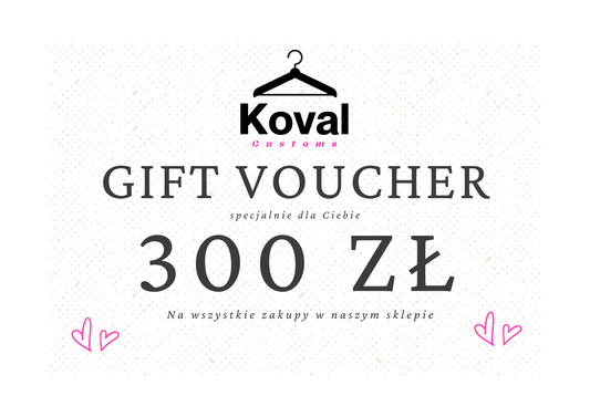 Koval Customs gift certificate