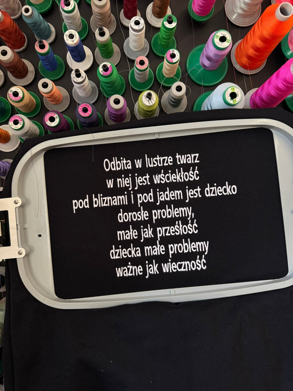 Tekst Pro8l3m Crash test - Haftowana bluza/koszulka - Koval Customs. Polska produkcja, wysoka jakosc, personalizowane