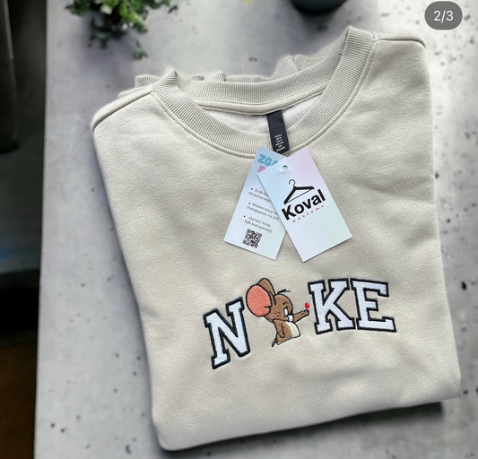 Tom Jerry heart - dla par - Haftowana bluza/koszulka - Koval Customs. Polska produkcja, wysoka jakosc, personalizowane