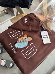 Haftowana Bluza/Koszulka «TATA» z Twojego zdjęcia Prezent na Dzień Ojca