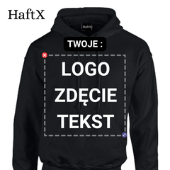Haftowana Bluza z Kapturem z Twoim Logo/Zdjęciem/Tekstem