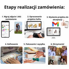 Haftowana Dziecięca Koszulka (od 3 m. do 16 lat) z Twoim Logo/Zdjęciem/Tekstem