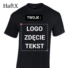 Haftowana Koszulka z Twoim Logo/Zdjęciem/Tekstem