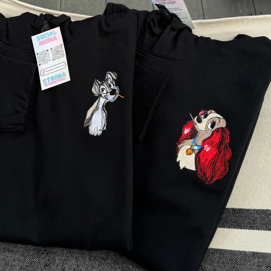 Dame & Sweats brodés Tramp pour couples