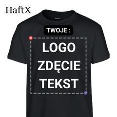Haftowana Dziecięca Koszulka (od 3 m. do 16 lat) z Twoim Logo/Zdjęciem/Tekstem