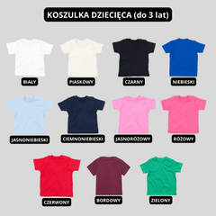 Haftowana Dziecięca Koszulka (od 3 m. do 16 lat) z Twoim Logo/Zdjęciem/Tekstem